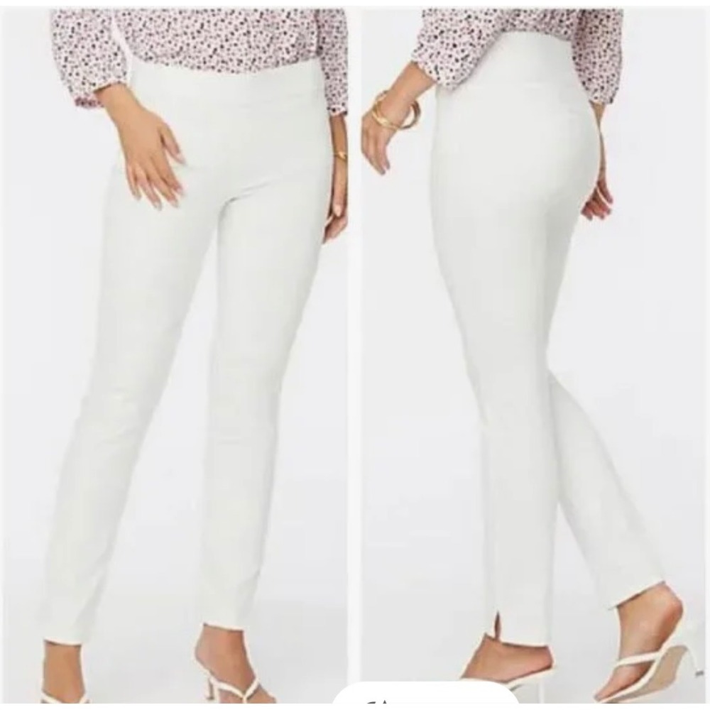 NWT NYDJ Pull On Skinny Ankle Jeans Pants Size 14 Optic White NEW